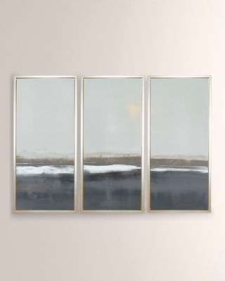 "The Crossing in Blue" Giclee Triptych