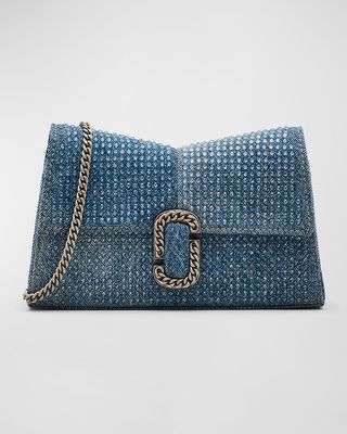 The Crystal Denim St. Marc Chain Wallet