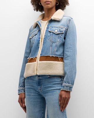 The Cut and Paste Denim Combo Jacket