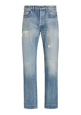 The Daze Distressed Five-Pocket Jeans