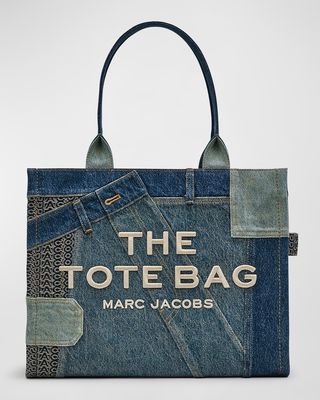 The Deconstructed Denim Large Tote Bag