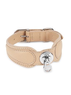 The Dórro Leather Dog Collar - Sand - Size Medium - Sand - Size Medium