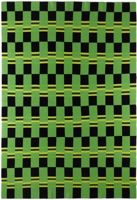 The Elder Statesman Green & Black Stretch Checker Blanket