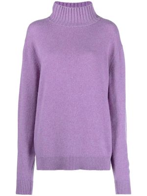 The Elder Statesman knitted cashmere jumper - Purple