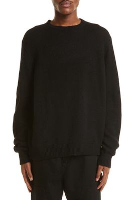 The Elder Statesman Nimbus Cashmere & Cotton Sweater in Black - 001