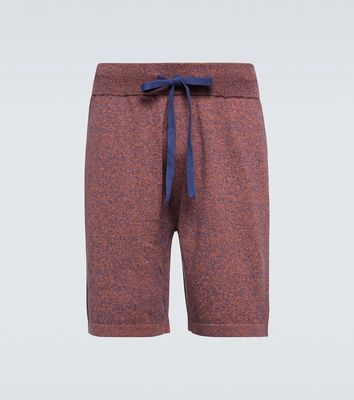 The Elder Statesman Nova mélange cotton and cashmere shorts