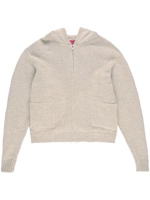 The Elder Statesman Plait cashmere hoodie - Neutrals