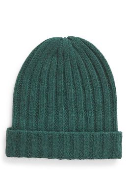The Elder Statesman Ranger Ribbed Cashmere Beanie in Willow