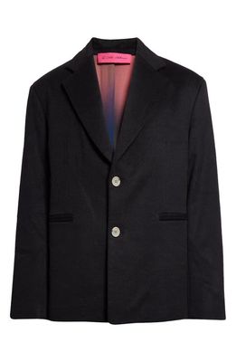 The Elder Statesman Rima Relaxed Fit Wool & Cashmere Sport Coat in Black
