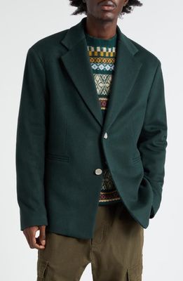 The Elder Statesman Rima Relaxed Fit Wool & Cashmere Sport Coat in Willow