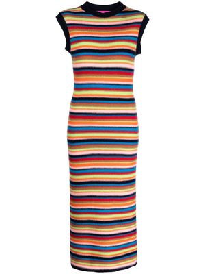 The Elder Statesman striped cashmere knit dress - Multicolour