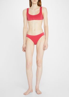 The Elle Terry Cloth Bralette Bikini Top