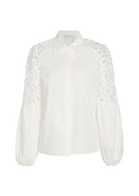 The Ellison Crochet Cotton Blouse