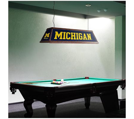 The Fan-Brand NCAA Premium Wood Pool Table Ligh t