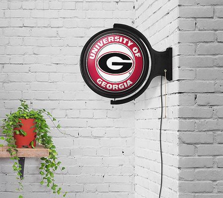 The Fan-Brand NCAA Round Rotating Lighted Wall Clock