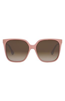 The Fendi Fine 59mm Geometric Sunglasses in Pink