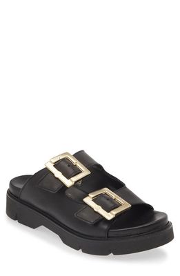 The FLEXX Anastasia Buckle Sandal in Black 