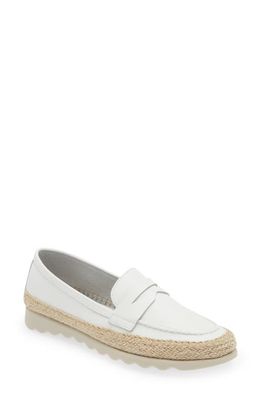 The FLEXX Bill Espadrille Loafer in White 