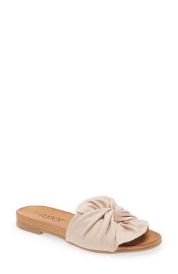 The FLEXX Knotty Slide Sandal in Quartz 