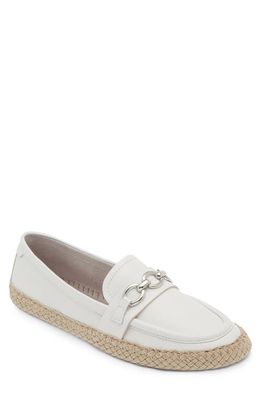 The FLEXX Lylla Chain Espadrille Loafer in White 