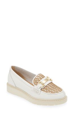 The FLEXX Maila Bit Loafer in White Cuoio 