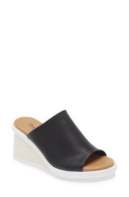 The FLEXX Mary Wedge Sandal in Black 