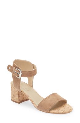 The FLEXX TGIF Ankle Strap Sandal in Mud Camoscio