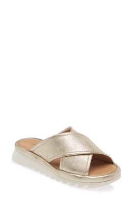 The FLEXX Wren Slide Sandal in Platino 