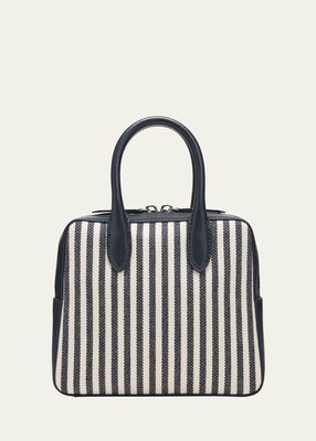 The Flight 20 Striped Canvas Top-Handle Bag