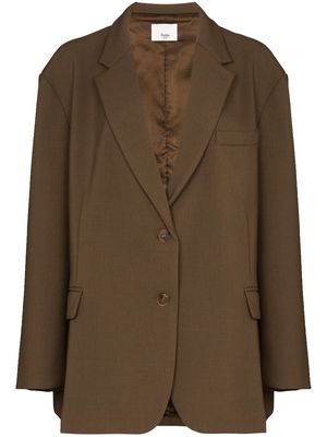 The Frankie Shop Bea loose-fit blazer - Brown