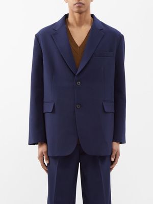The Frankie Shop - Beo Notch-lapel Suit Jacket - Mens - Blue