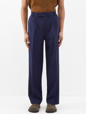 The Frankie Shop - Beo Pressed Straight-leg Trousers - Mens - Blue