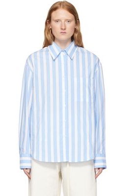 The Frankie Shop Blue & White Lui Shirt