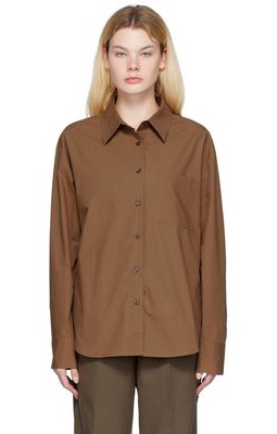 The Frankie Shop Brown Lui Shirt