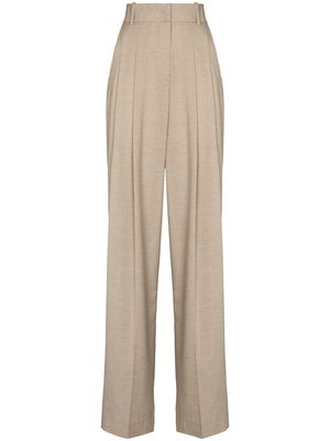 The Frankie Shop Gelso high-rise tailored trousers - Neutrals