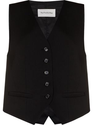The Frankie Shop Gelso single-breasted waistcoat - Black