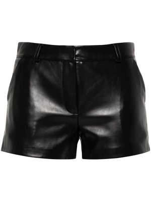 The Frankie Shop Kate faux-leather shorts - Black