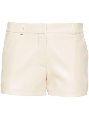 The Frankie Shop Kate faux-leather shorts - Neutrals