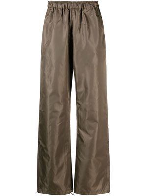 The Frankie Shop Kevin metallic sheen track pant - Brown