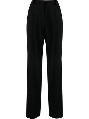 The Frankie Shop Layton pleated wool trousers - Black
