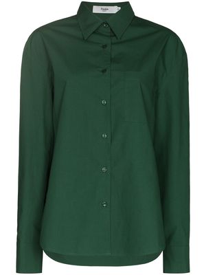 The Frankie Shop Lui oversized buttoned shirt - Green