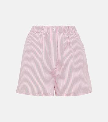The Frankie Shop Lui striped crêpe shorts