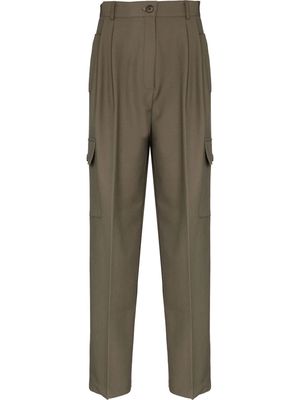 The Frankie Shop Maesa wide-leg cargo pants - Green