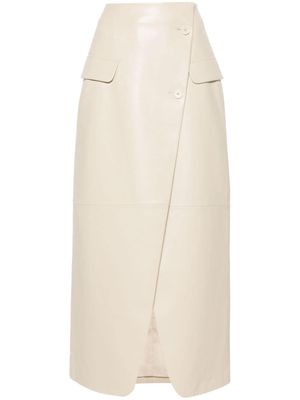 The Frankie Shop Nan A-line maxi skirt - Neutrals