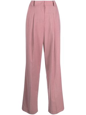 The Frankie Shop pleat-detail wide leg trousers - Pink