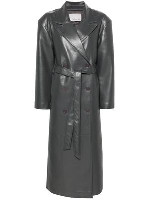 The Frankie Shop Tina double-breasted trench coat - Grey
