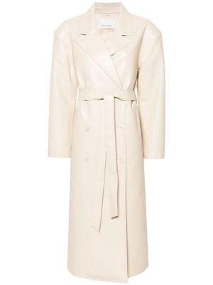 The Frankie Shop Tina double-breasted trench coat - Neutrals