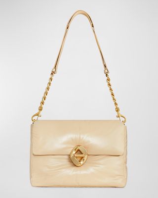 The G Puff Leather Shoulder Bag