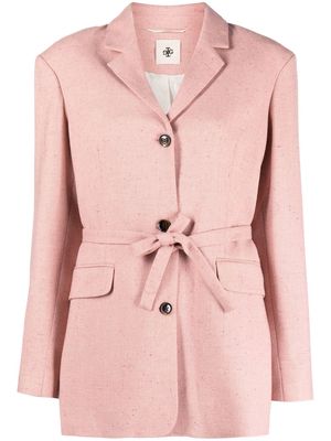 The Garment belted single-breasted blazer - Pink