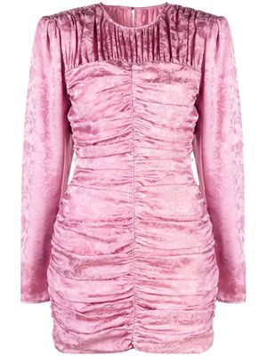 The Garment floral jacquard silk mini dress - Pink